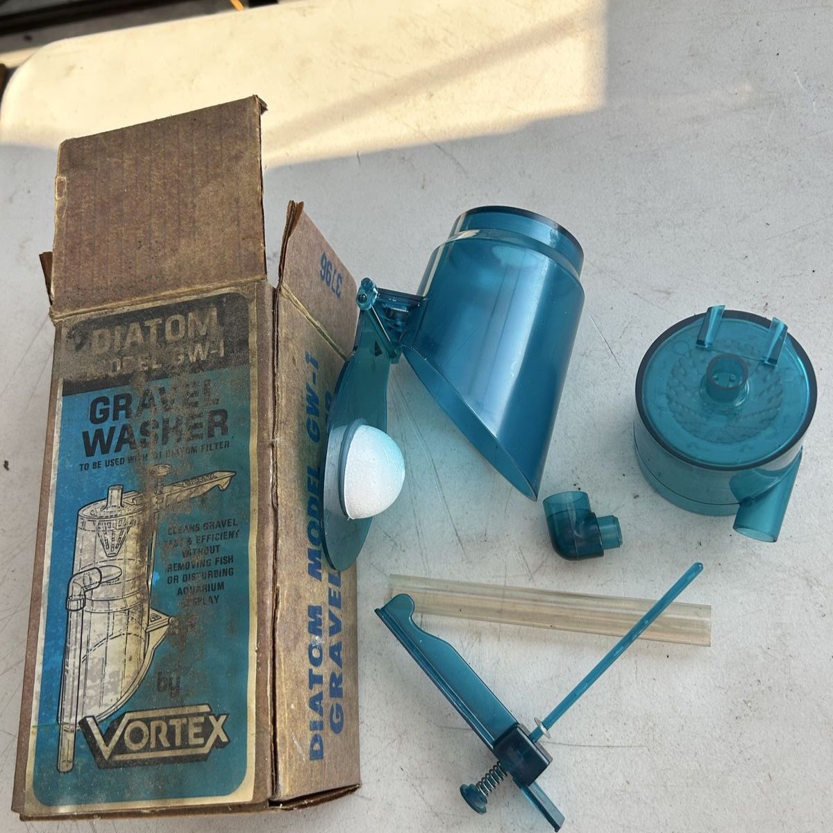 RARE NOS Vortex GW-1 Aquarium Gravel Washer for D-1 Diatom Filter Innerspace