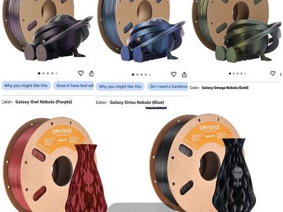 Eryone Galaxy PLA 3D Printer Filament - 1kg Rolls (Multiple Colors Available)