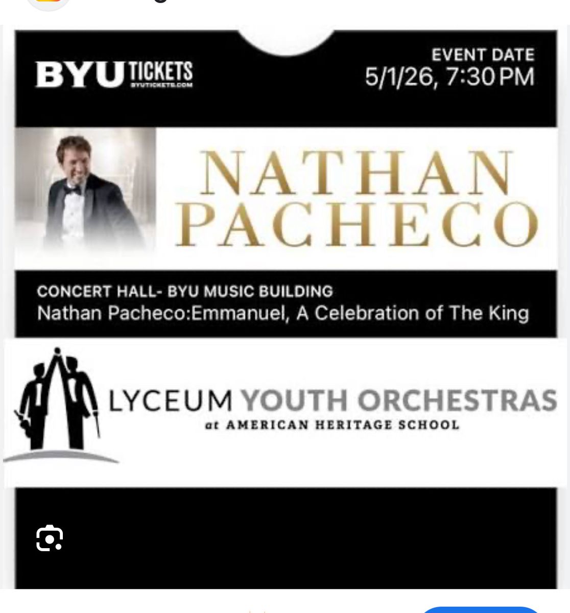 Nathan Pacheco Concert tickets