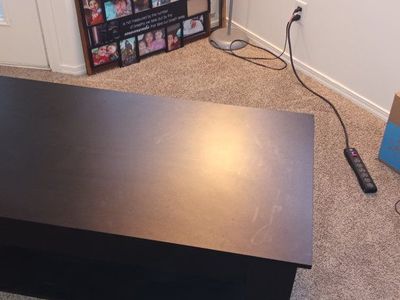 Modern Black Lift-Top Coffee Table with Storage for Living Room