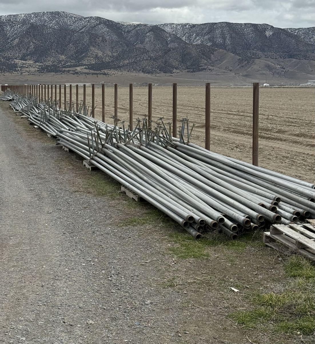 3 Aluminum Ball & Socket Sprinkler Pipe 40'