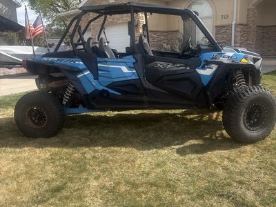 Polaris RZR XP 1000 4-Seater Side-by-Side UTV - Blue/Black, Off-Road Ready