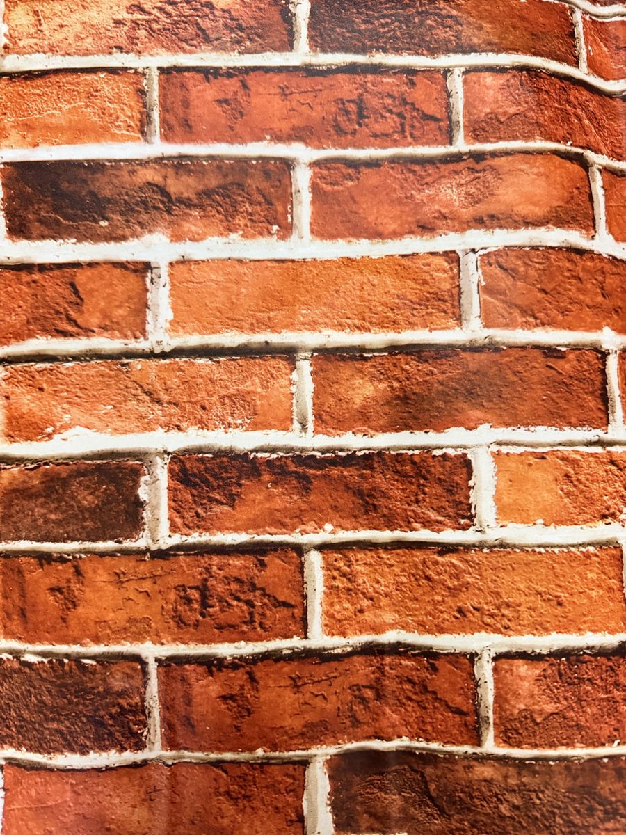 New. Vinyl Brick Wallpaper Peel And Stick 17.7”x236”