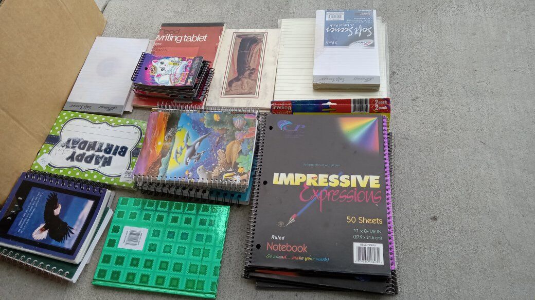Notebooks, Note Pads, Stationary & Blank Paper Variety