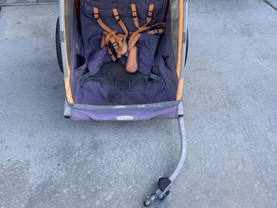 InStep Single Child Bike Trailer/Stroller - Orange/Purple, Used Condition