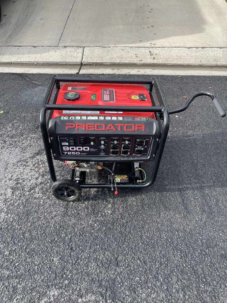 Predator 9000 low hour generator