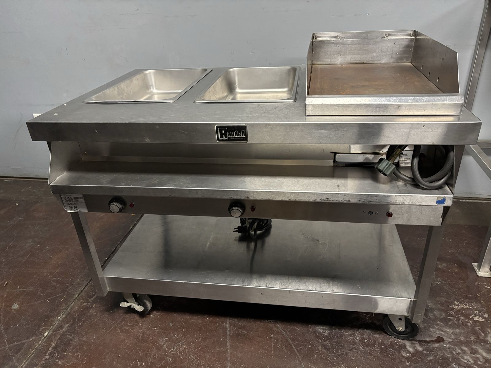 Commercial Randell Steam Table With Grill