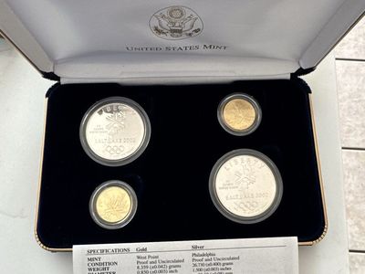 2002 Olympics set (gold&silver)