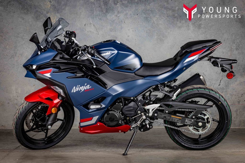 2026 Kawasaki Ninja® 500 ABS Metallic Matte Twilight Blue