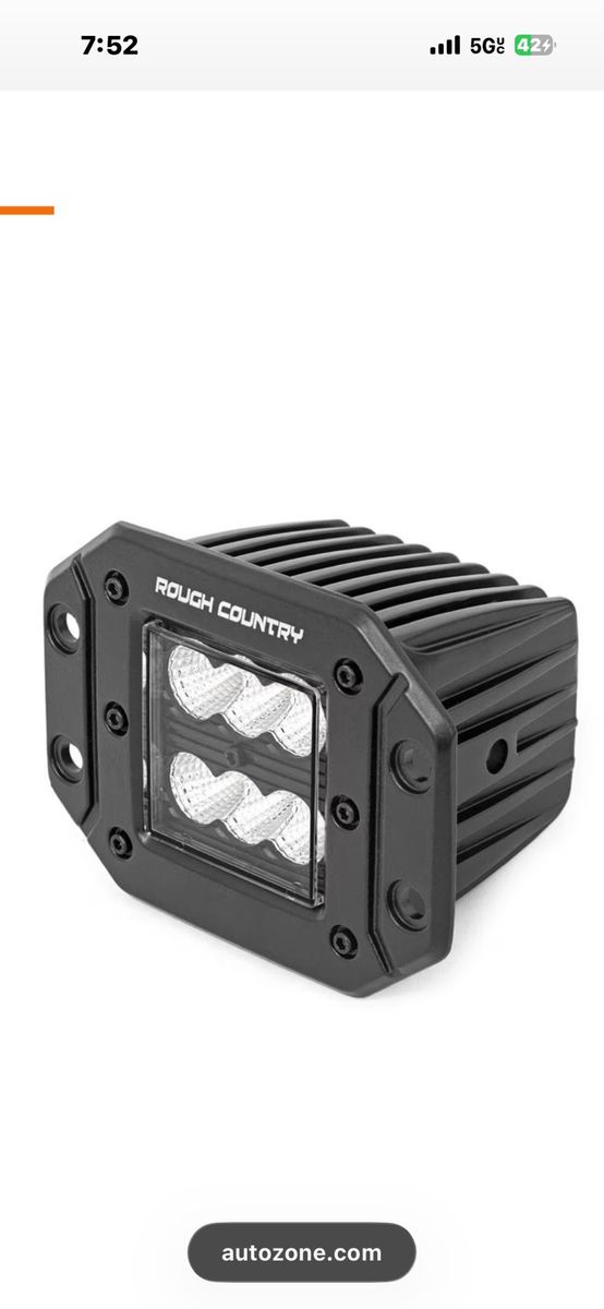 Rough Country 2in Black Series Spot Flush Mount LED Light Pod 70803BL new in box