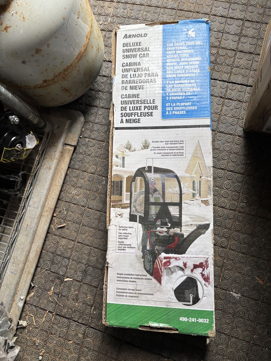 %+ Snow Cab Attachment Arnold Deluxe Universal for Most Two and Three Stage Snow Blowers 490-241-0032