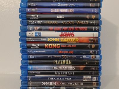 Assorted Blu-ray Movies Lot - 17 Titles Including Jaws, Kong, & More