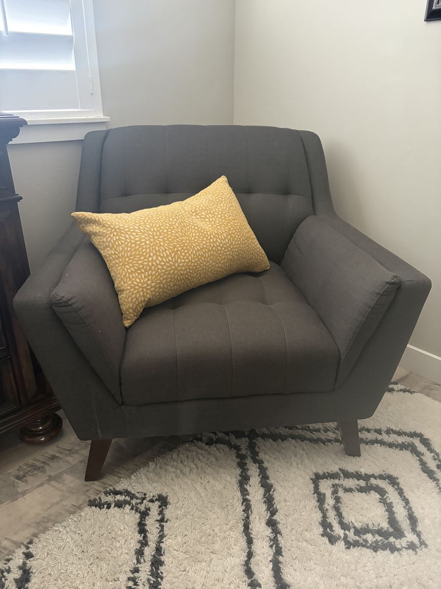 Dark Grey Accent Chair