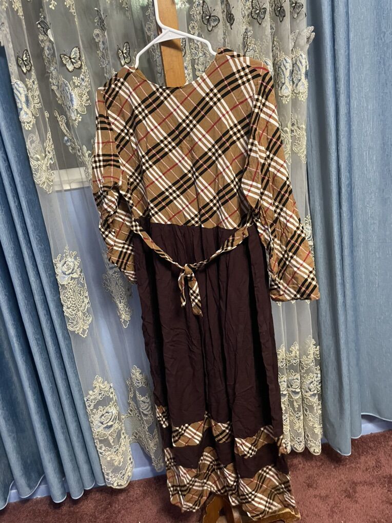 Cotton long sleeve dress