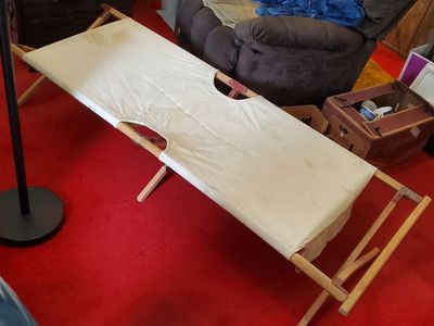 Vintage Army Cot & Bag