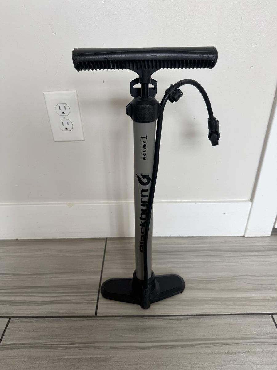 Blackburn Airtower 1 Floor Bicycle Pump - Silver & Black