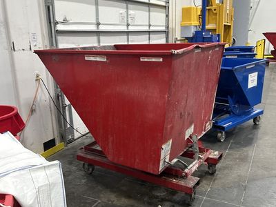 Heavy duty steel dumping hopper