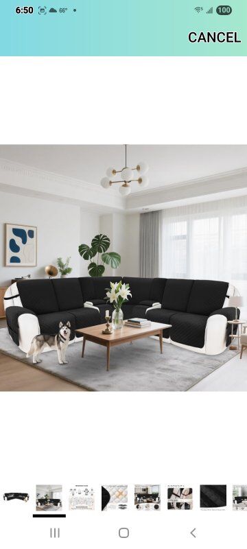 New! 5-Seat 2-Counsole Sectional Couch COVER!