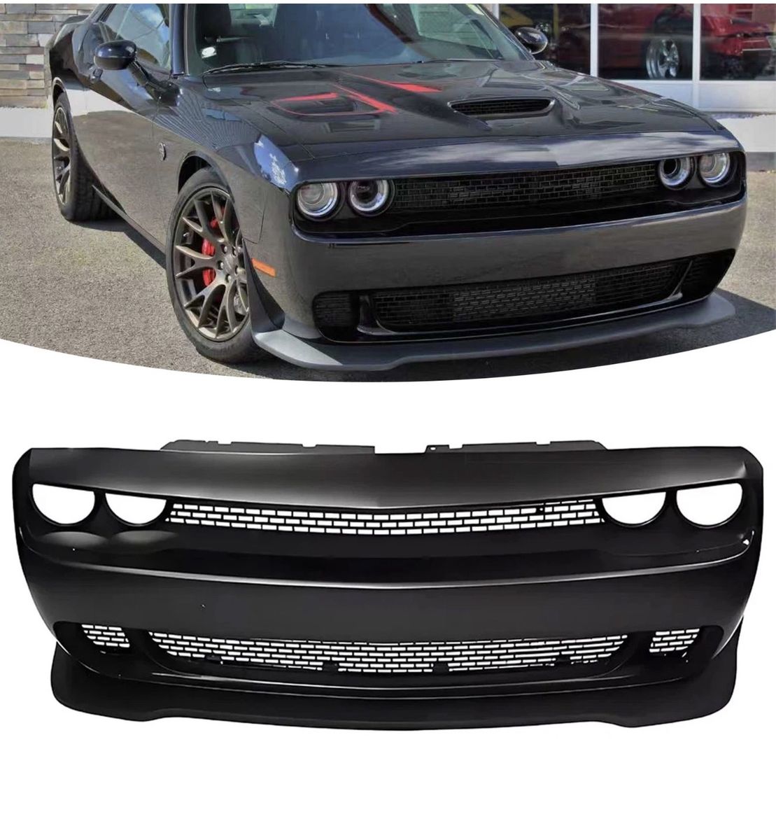 2015-2023 Dodge Challenger Front Bumper Kit upgrade to SRT Hellcat Style