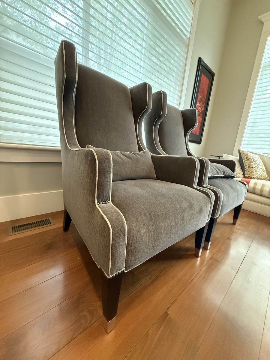Set of Custom Wingback chairs