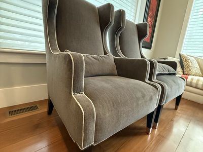 Set of Custom Wingback chairs