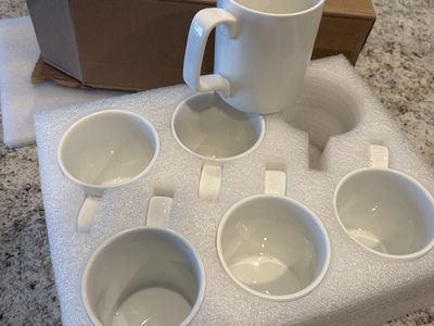 White Coffee Cups-NEW