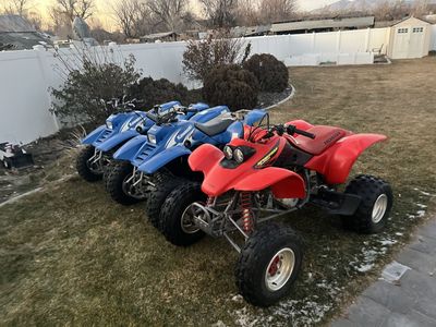 3 ATVs: Honda 400EX (Running) + 2 Kawasaki Lakota ATVs (1 Running, other has seized engine)