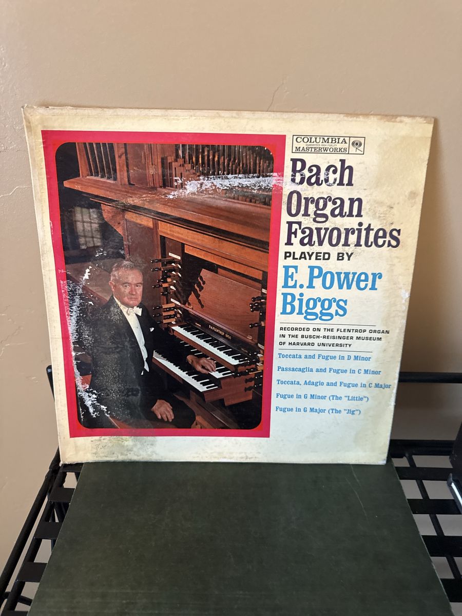 Bach Organ Favorites - E. Power Biggs (Columbia Masterworks Vinyl Record)
