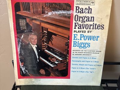 Bach Organ Favorites - E. Power Biggs (Columbia Masterworks Vinyl Record)