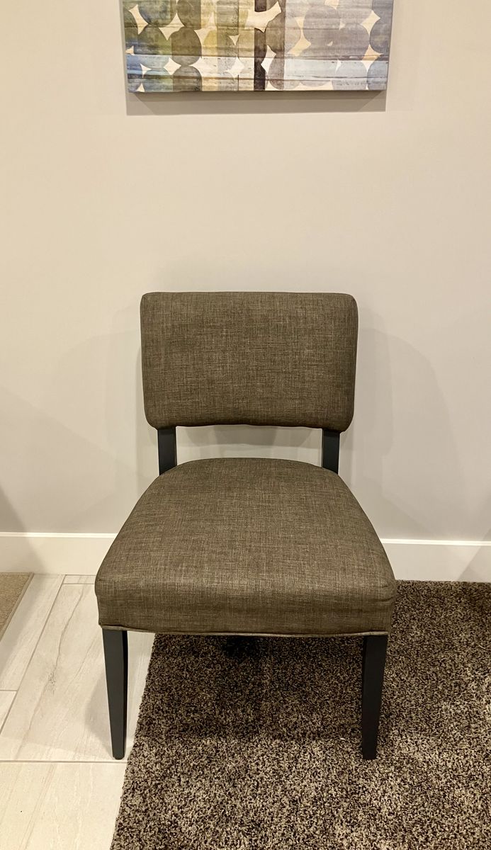 Fabric/Wood Accent Chair