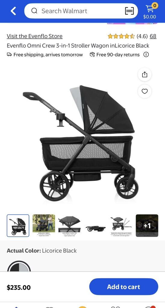 Brand New Evenflo Omni 3-1 Stroller Wagon