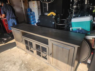 Rustic Wooden TV Stand & Entertainment Console