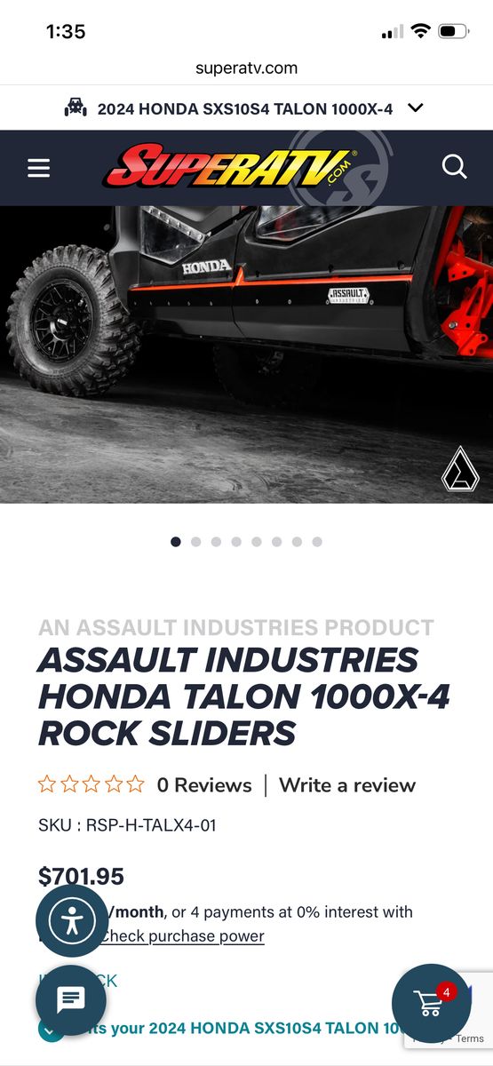 Assault industries Rock Sliders