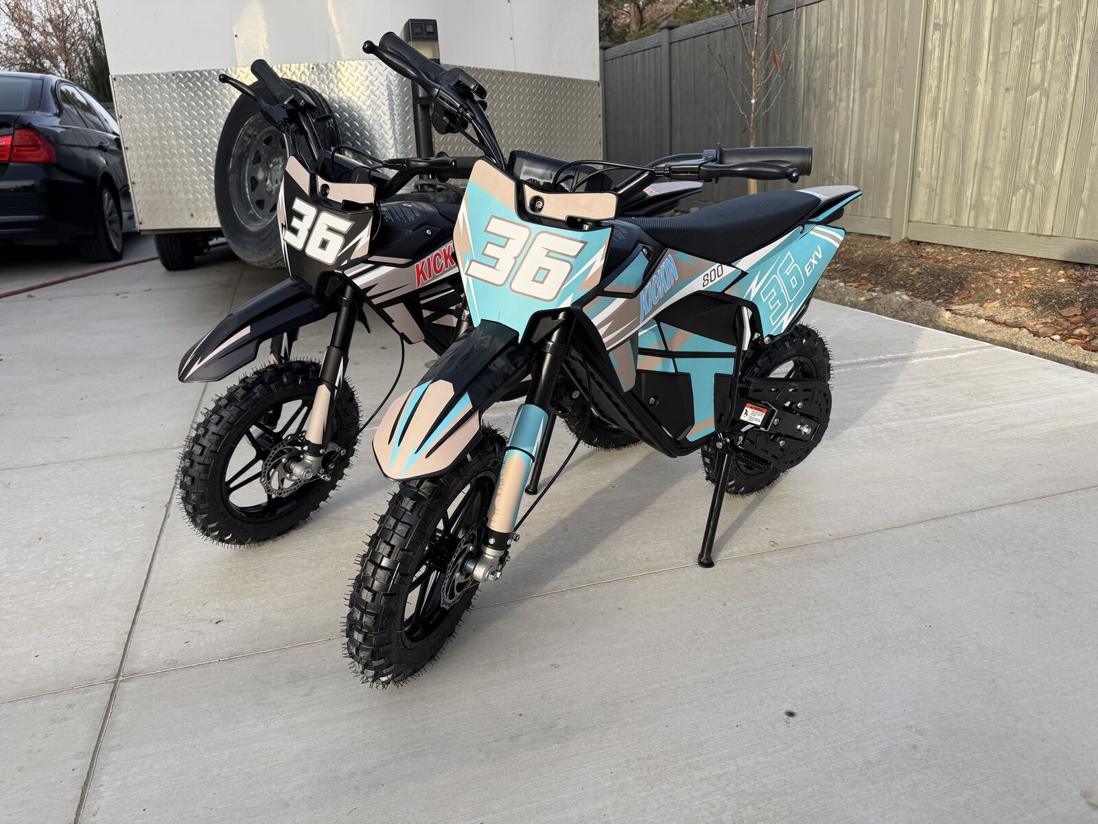2025 KICKIN Kids Electric Dirt Bike 36v 800w like 50cc