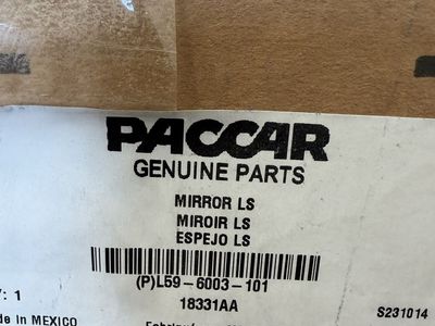 OEM PACCAR Genuine Parts Truck Mirror Left Side (LS) L59-6003-101 and Right Side (RS) L59-6003-101R New