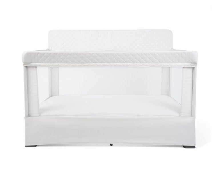 New in Box Baby Delight Lunaire Full Size Mesh Baby Crib & Playard, Driftwood Grey