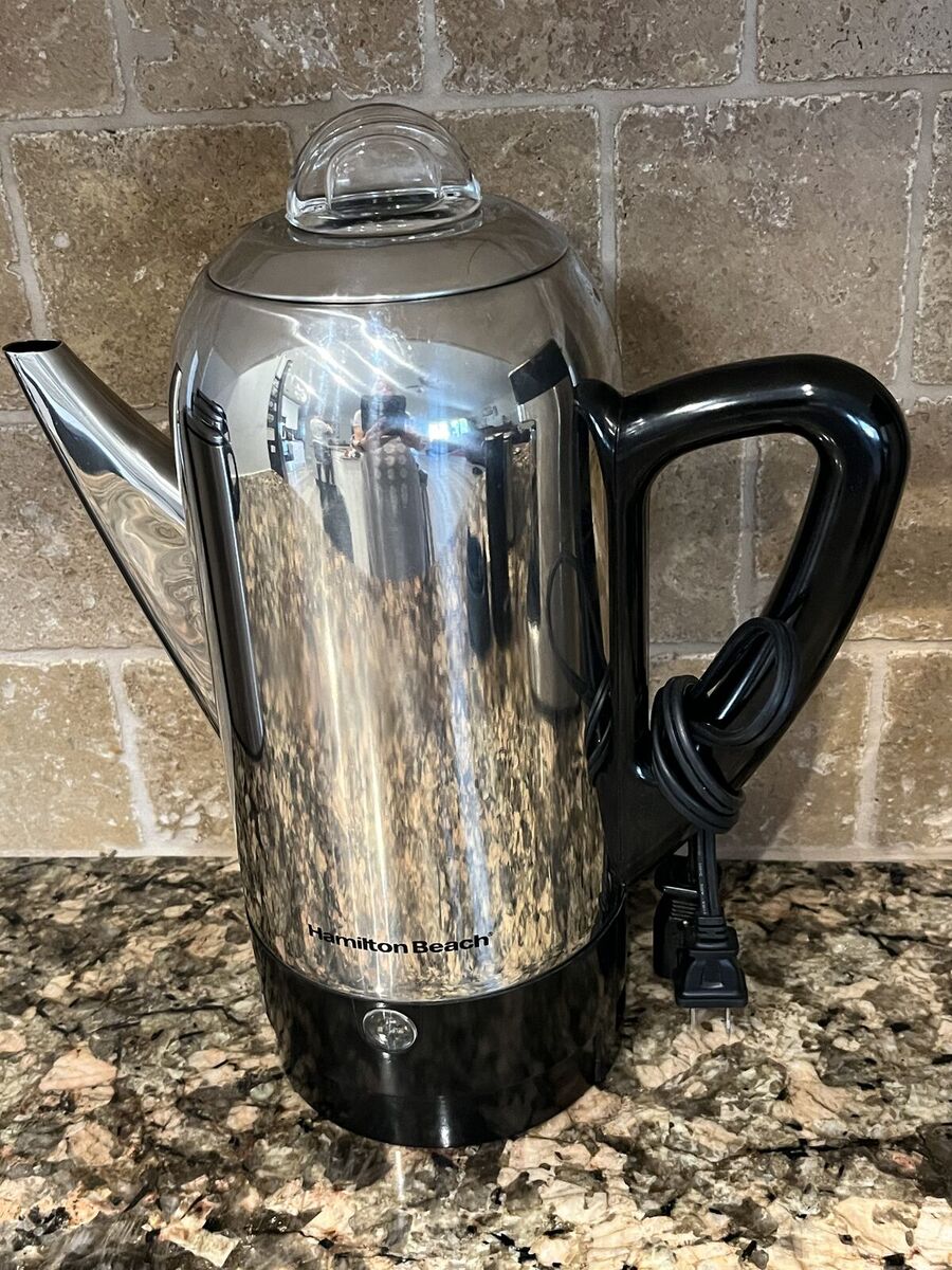 Hamilton Beach 12-Cup Stainless Steel Percolator-Coffee Pot
