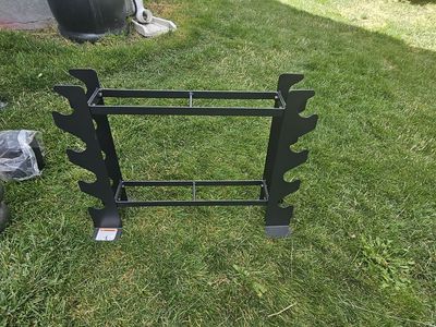Dumbbell/kettle bell rack