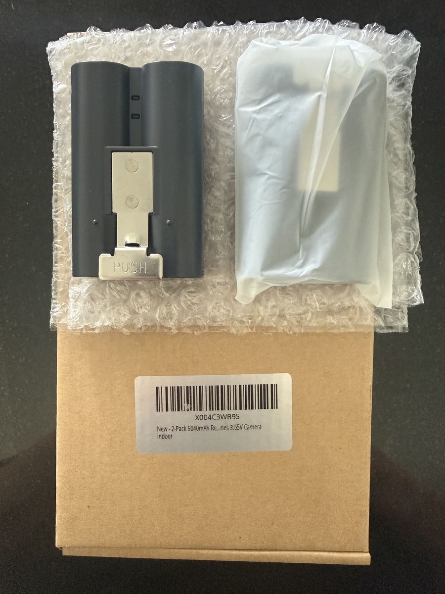 Two New Ring/Camera Batteries