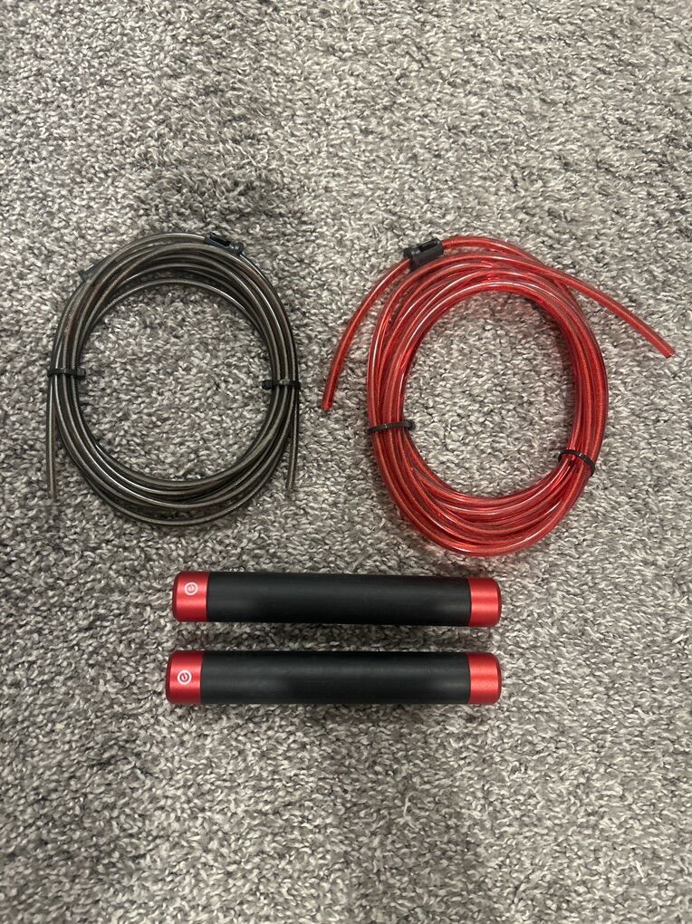 Black And Red Workout Jump Rope