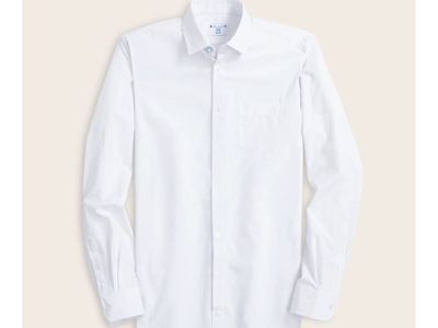 NEW &Collar Athletic Fit Dress Shirt White Size XL Missionary