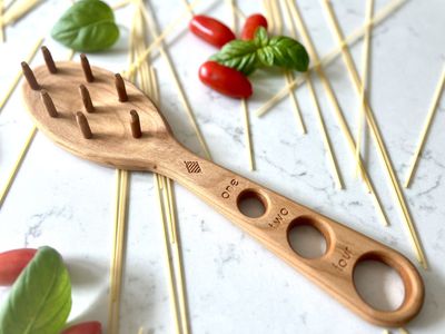 Handmade Wooden Pasta Measuring Spoon (Great Gift Idea!)