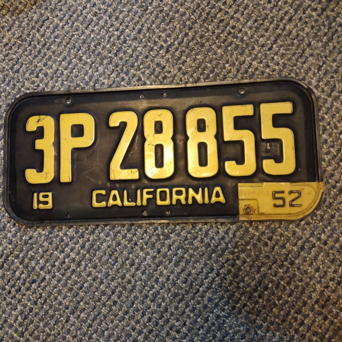 1952 California Licence Plate