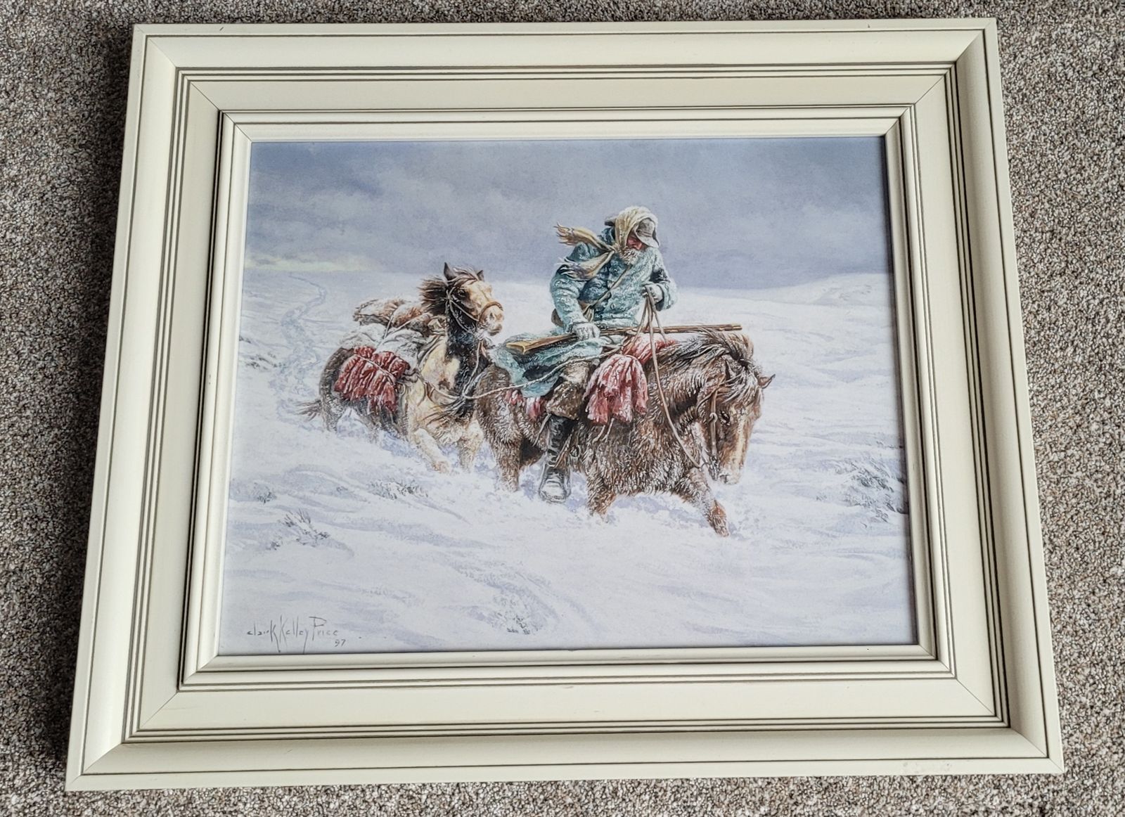 Beautiful "Ephraim rescue" picture 22.5x26.5  retails for $240