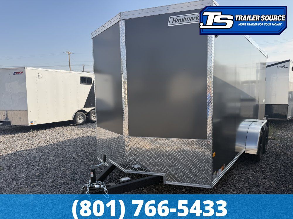 7x16 Haulmark Transport Enclosed Cargo Trailer - 7'0" Interior - 7K GVWR - .080 PolyCor, Rear Spoiler w/ Load Lights