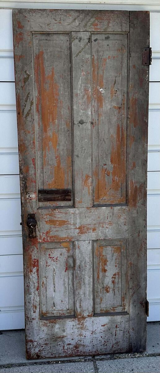 Breath Taking Antique Decorative/Distress Bi-color Door W/Piriod Hardware!!