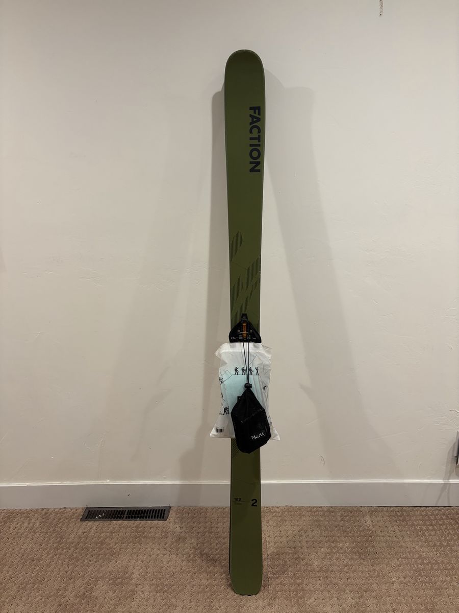 Faction Agent 2 Backcountry Skis With Salomon MTN Bindings and Pomoca Skins