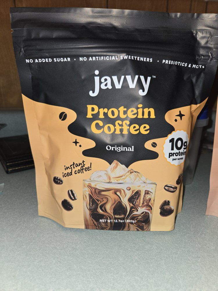 Javy Protein Coffee Original Instant Iced Coffee Mix 12.7oz - 10g Protein/Scoop, No Sugar/Sweeteners