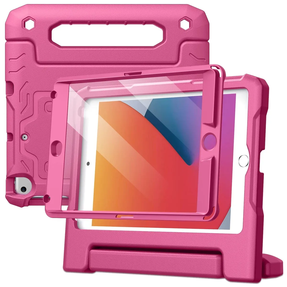 JETech Kids Case for iPad Mini 5 4 3 2 1 7.9" Shockproof Stand Cover Pink