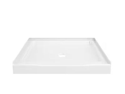 DELTA - Classic 500 36" x 36" Alcove Shower Pan Base with Center Drain in High Gloss White